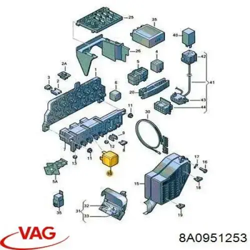Compre 8A0951253 VAG Relê das velas de incandescência