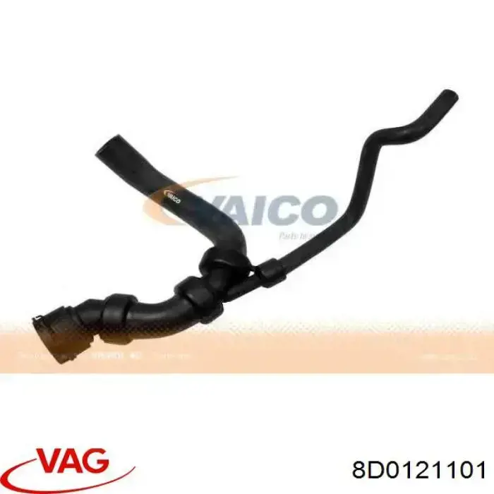 Патрубок радиатора 8D0121101 VAG