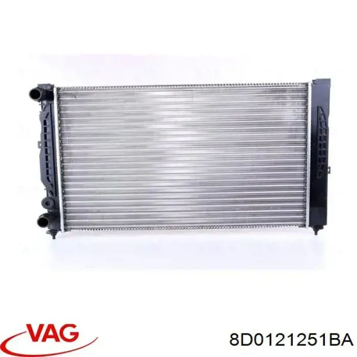 Радиатор охлаждения двигателя VAG 8D0121251BA цена, от 64.20 USD