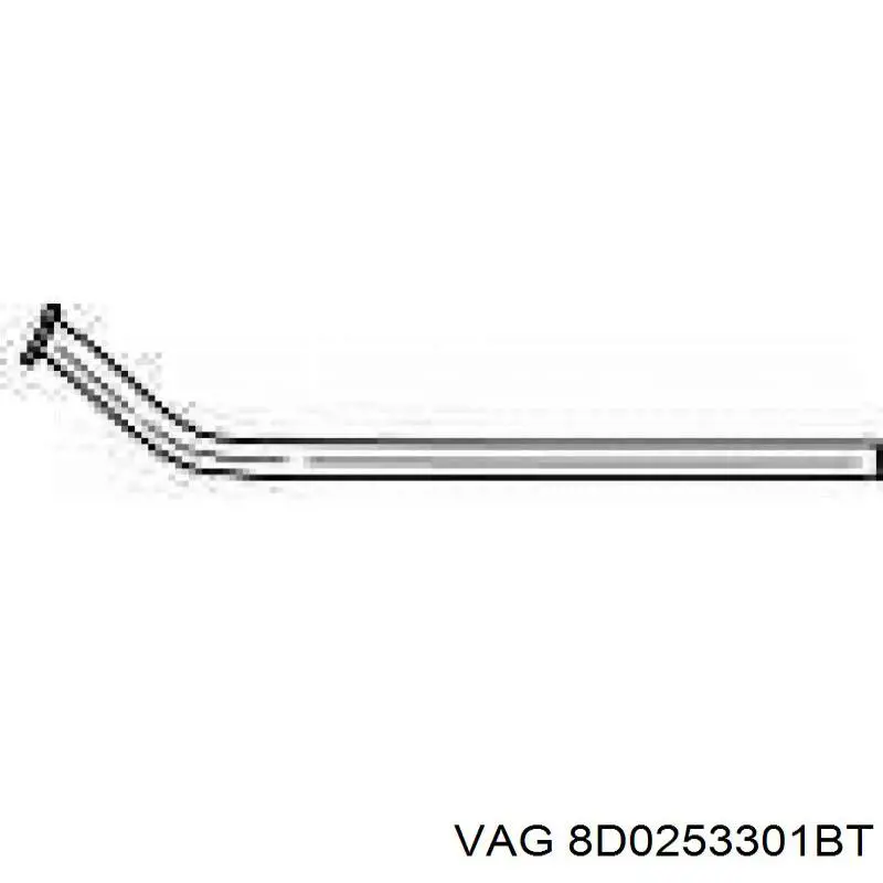 Передняя часть глушителя 1J0254301C VAG