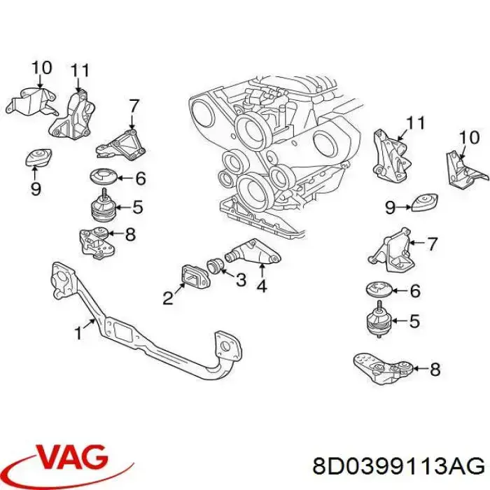 Купить 8D0399113AG VAG 