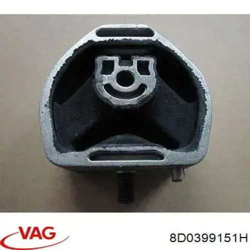 Подушка трансмиссии (опора коробки передач), левая VAG 8D0399151H