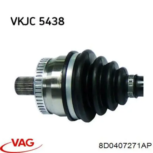 Купить 8D0407271AP VAG Привод в сборе левый