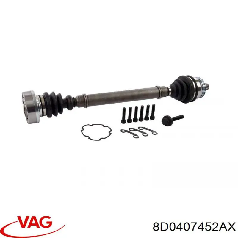 Привод передний правый VAG 8D0407452AX цена, от 62.57 USD