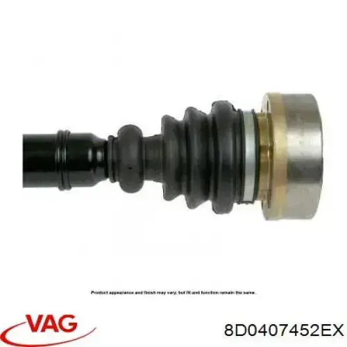 8D0407452EX VAG Полуось передняя левая