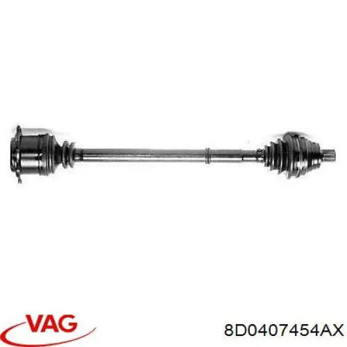 Купить 8D0407454AX VAG Вал приводной правый
