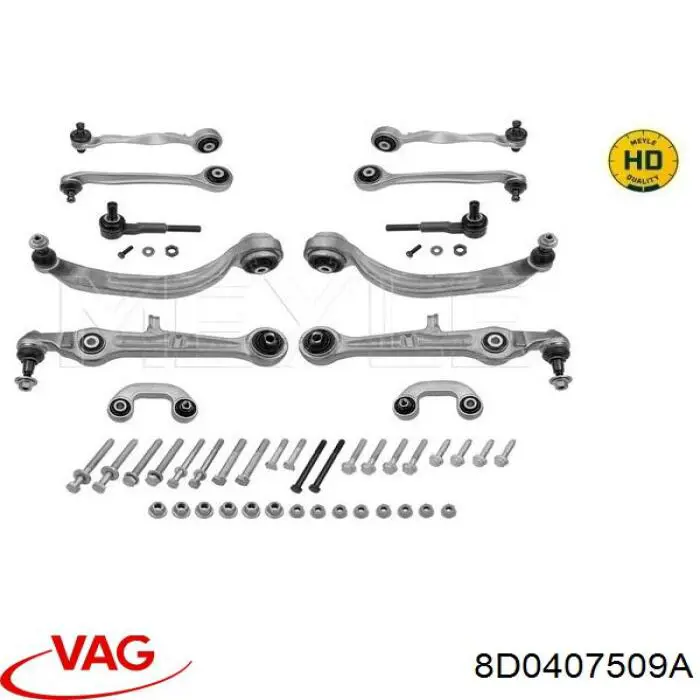 Купить 8D0407509A VAG Рычаг передней подвески верхний левый