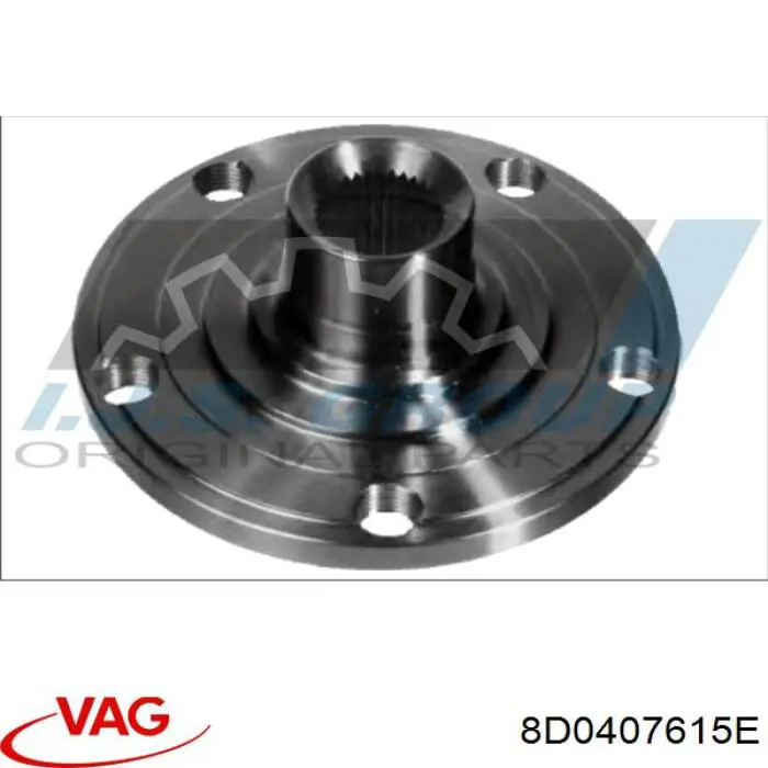 Купить 8D0407615E VAG Ступица переднего колеса