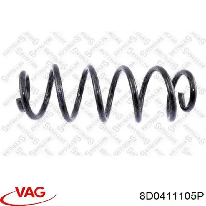 Пружина амортизатора передняя VAG 8D0411105P цена, от 163.10 USD