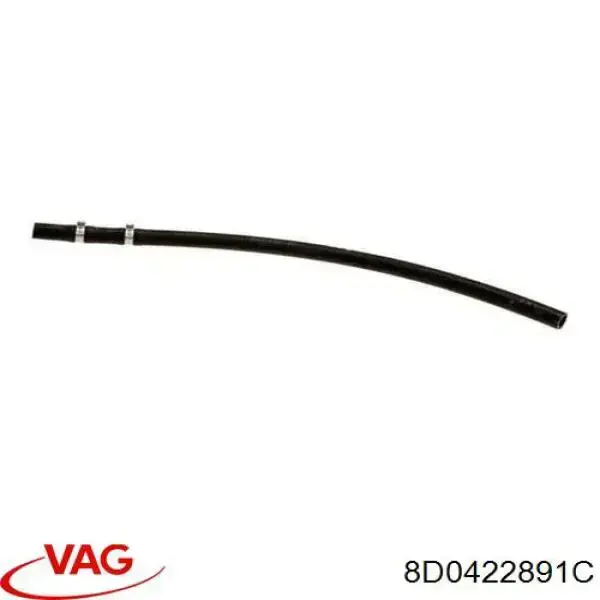 Купить 8D0422891C VAG Шланг ГУР низкого давления, от радиатора к бачку