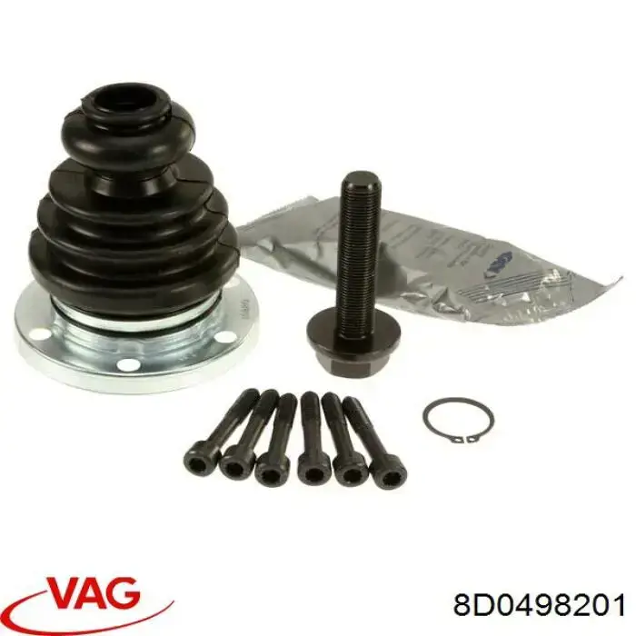 Пыльник шарнира угловых скоростей внутренний передний VAG 8D0498201 цена, от 9.70 USD