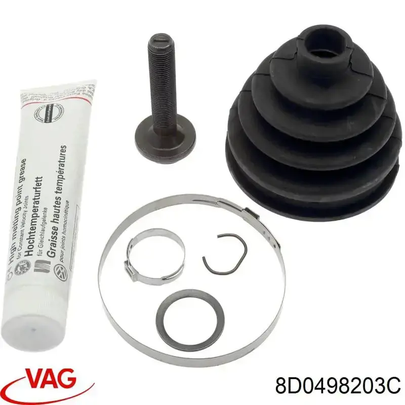 Купить 8D0498203C VAG Пыльник гранаты наружный, передний