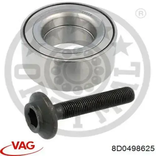 Подшипник задней ступицы 8D0498625 VAG