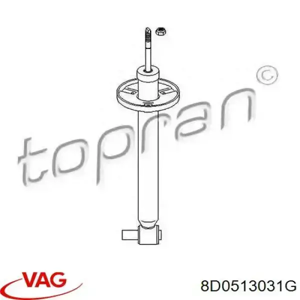 8D0513031G VAG Амортизаторы задние