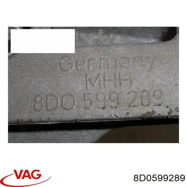 Кронштейн (траверса) заднего редуктора передняя VAG 8D0599289 цена, от 11.29 USD