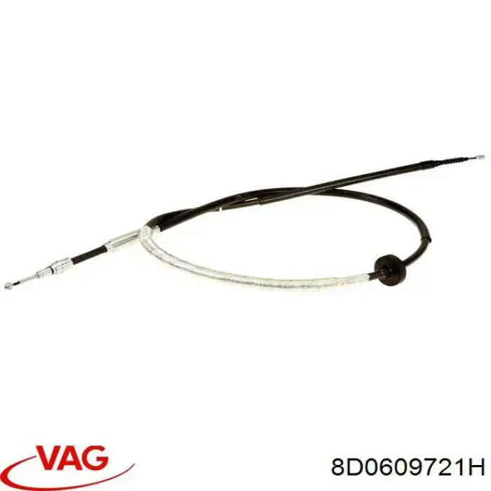 Трос ручного тормоза задний, правый/левый VAG 8D0609721H