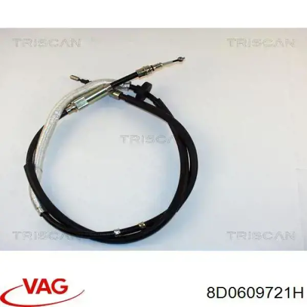 Задний трос ручника VAG 8D0609721H цена, от 15.20 USD