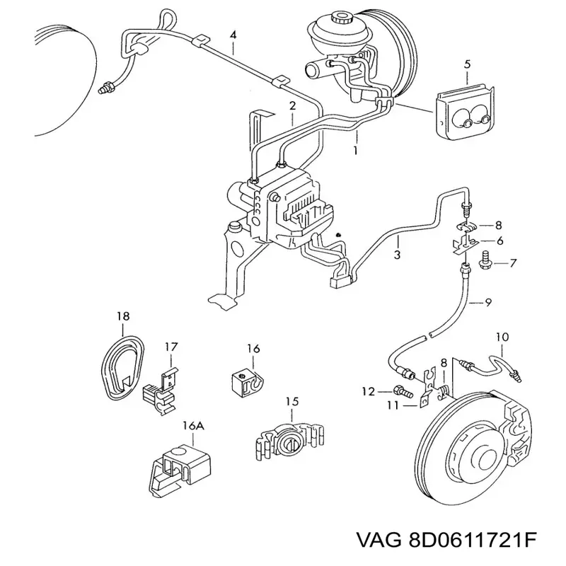 Купить 8D0611721F VAG 