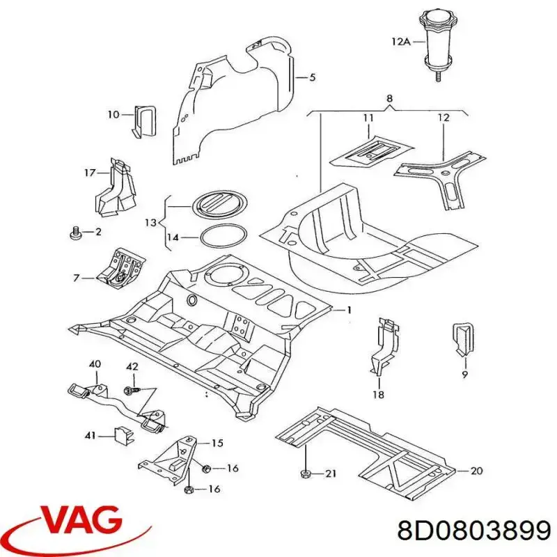  8D0803899 VAG