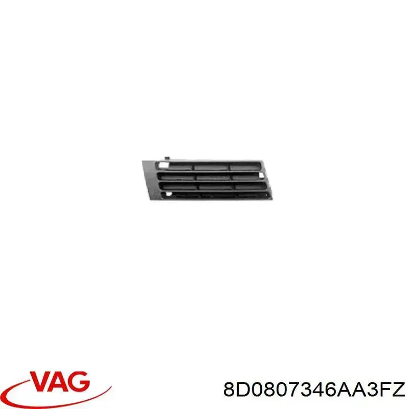 Купить 8D0807346AA3FZ VAG Решетка бампера переднего правая
