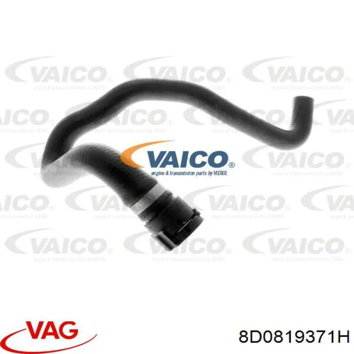 Шланг радиатора отопителя VAG 8D0819371H