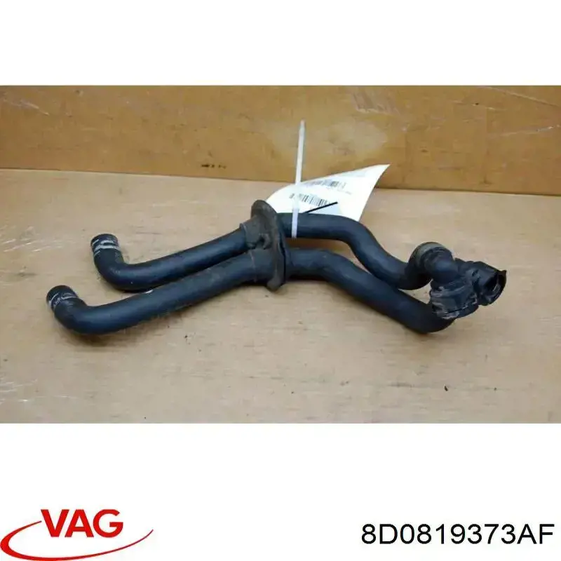 8D0819373AF VAG шланг радиатора отопителя (печки, обратка)