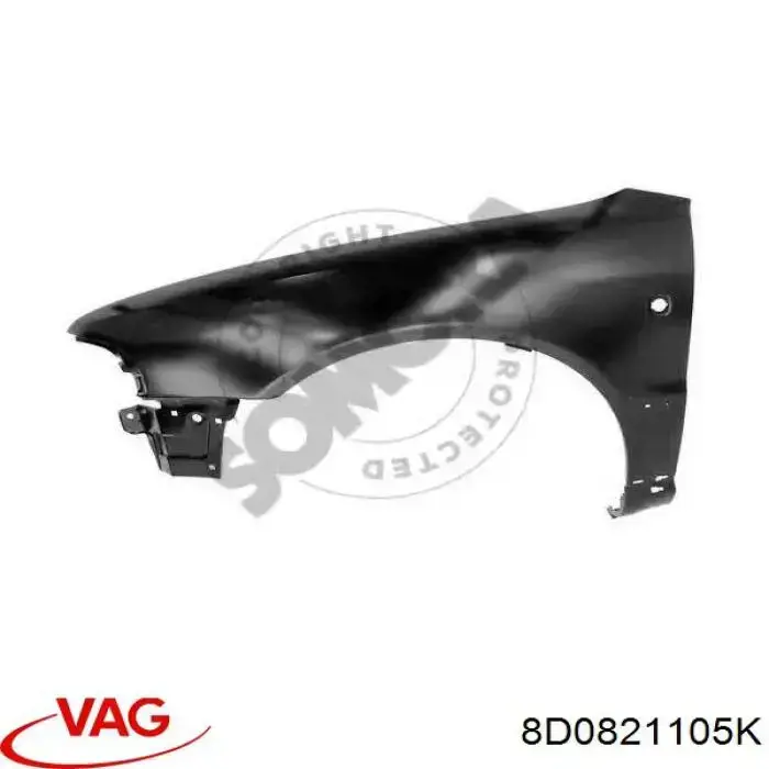 Крыло переднее левое VAG 8D0821105K цена, от 40.97 USD