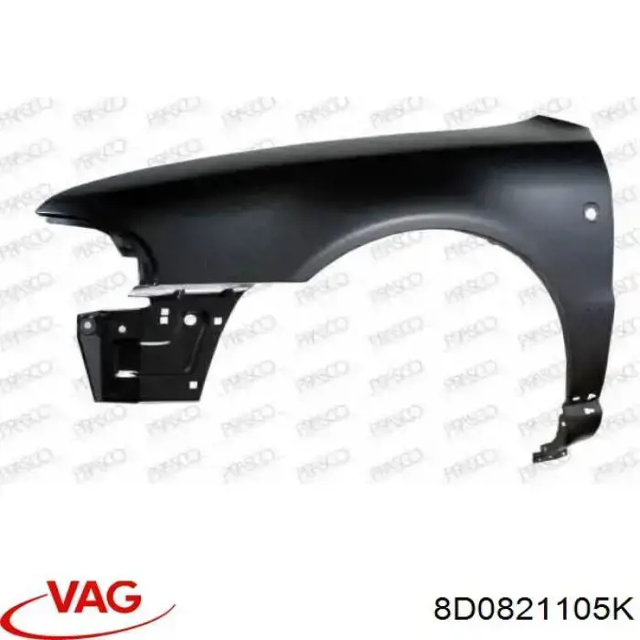 Крыло переднее левое PAD10007CL Signeda