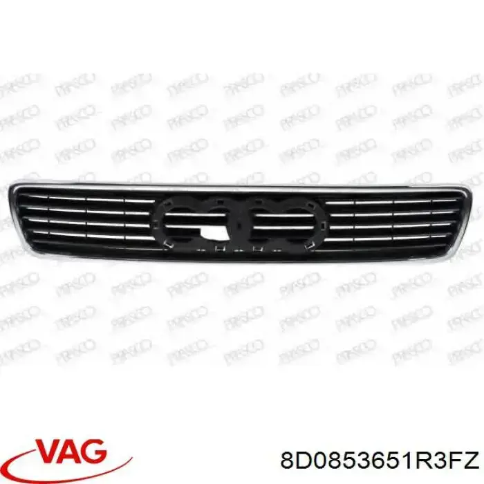 Купить 8D0853651R3FZ VAG Решетка радиатора