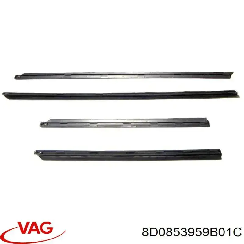 Купить 8D0853959B01C VAG Молдинг двери передней левой нижний