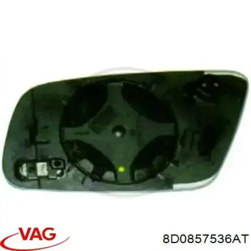 Купить 8D0857536AT VAG Стекло правого зеркала заднего вида