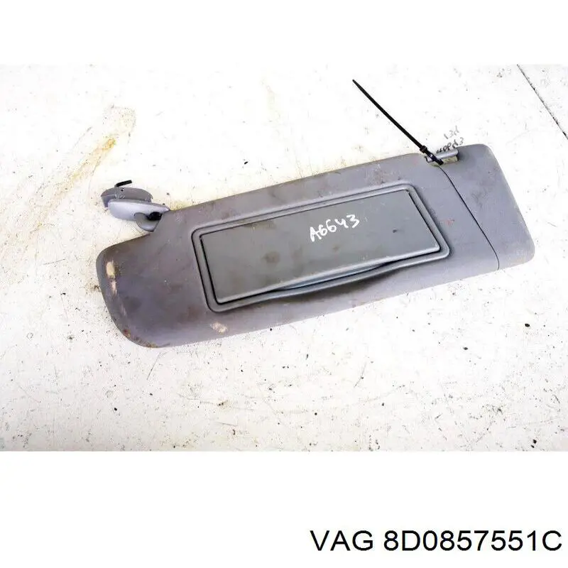Козырек солнцезащитный автомобиля VAG 8D0857551C цена, от 6.33 USD