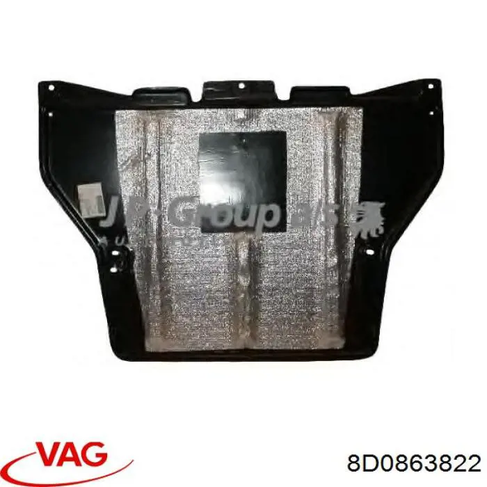 8D0863822 VAG proteção de motor, de panela (da seção de motor)