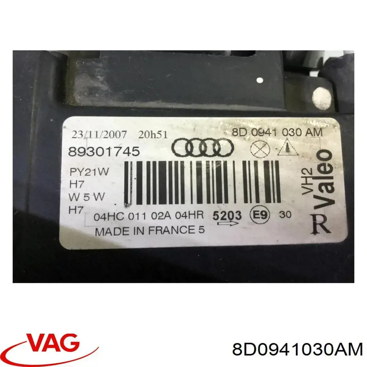 Правая блок фара VAG 8D0941030AM цена, от 52.48 USD