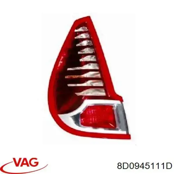 Фонарь задний левый 8D0945111D VAG
