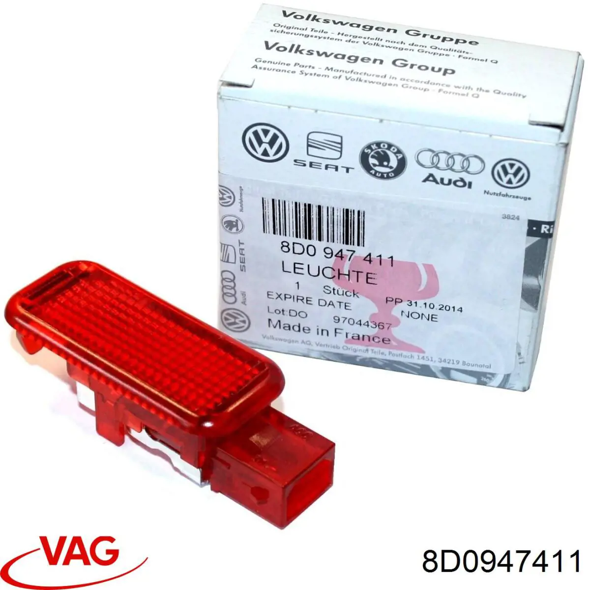 Купить 8D0947411 VAG Плафон подсветки багажного отсека