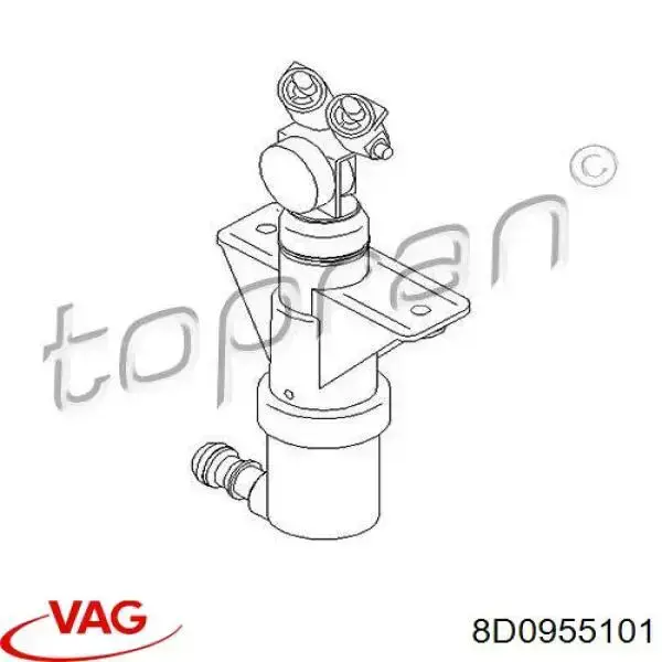 Форсунка омывателя передней фары 8D0955101 VAG