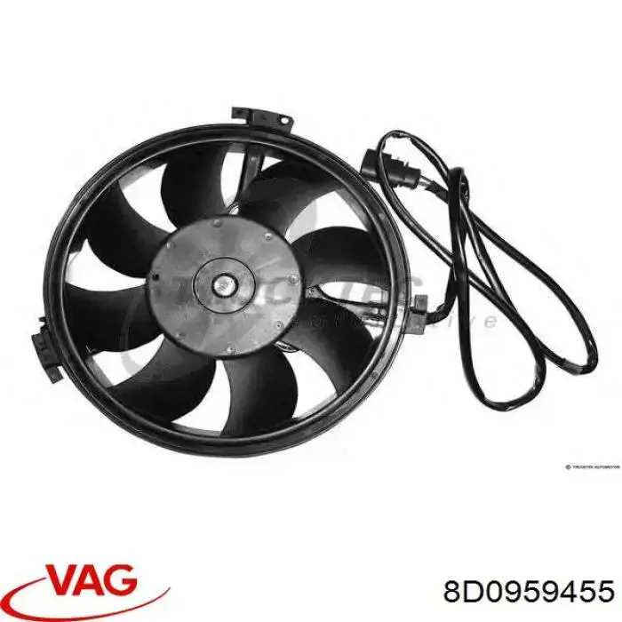 8D0959455 VAG Вентилятор радиатора