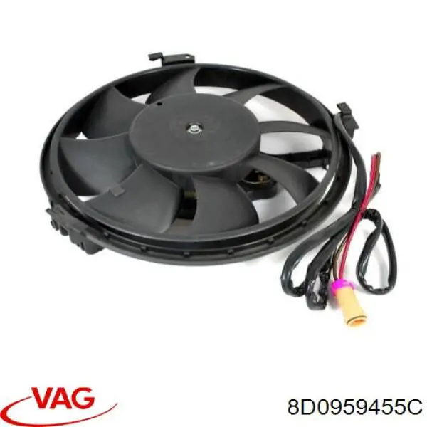 Электровентилятор охлаждения в сборе VAG 8D0959455C цена, от 22.60 USD