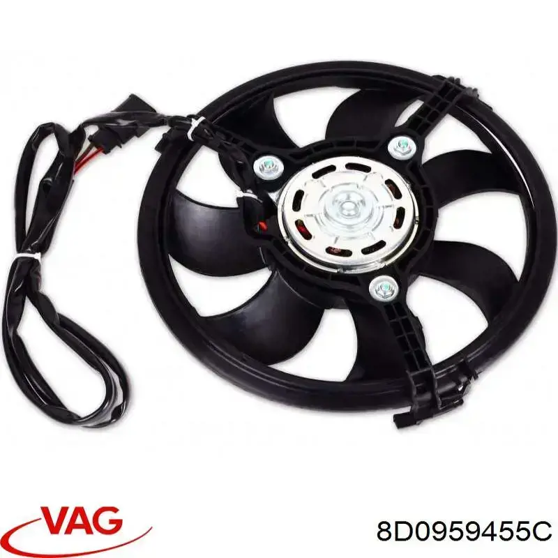 Электровентилятор охлаждения 8D0959455C VAG