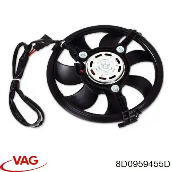 Электровентилятор охлаждения в сборе VAG 8D0959455D цена, от 59.35 USD