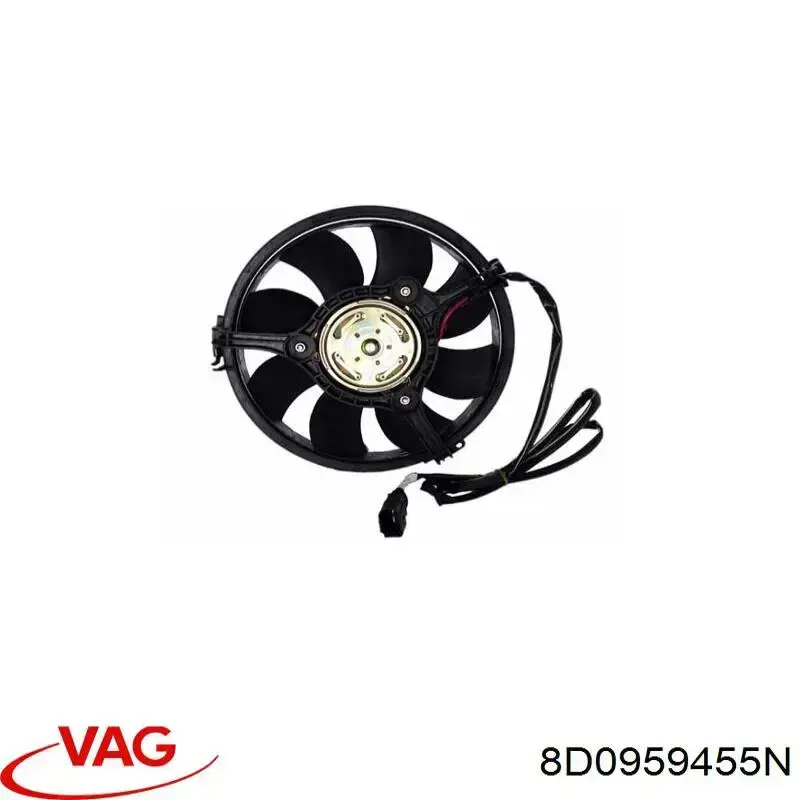 Электровентилятор охлаждения в сборе VAG 8D0959455N цена, от 52.93 USD