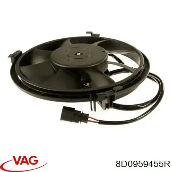 Купить 8D0959455R VAG Электровентилятор охлаждения в сборе (мотор+крыльчатка)