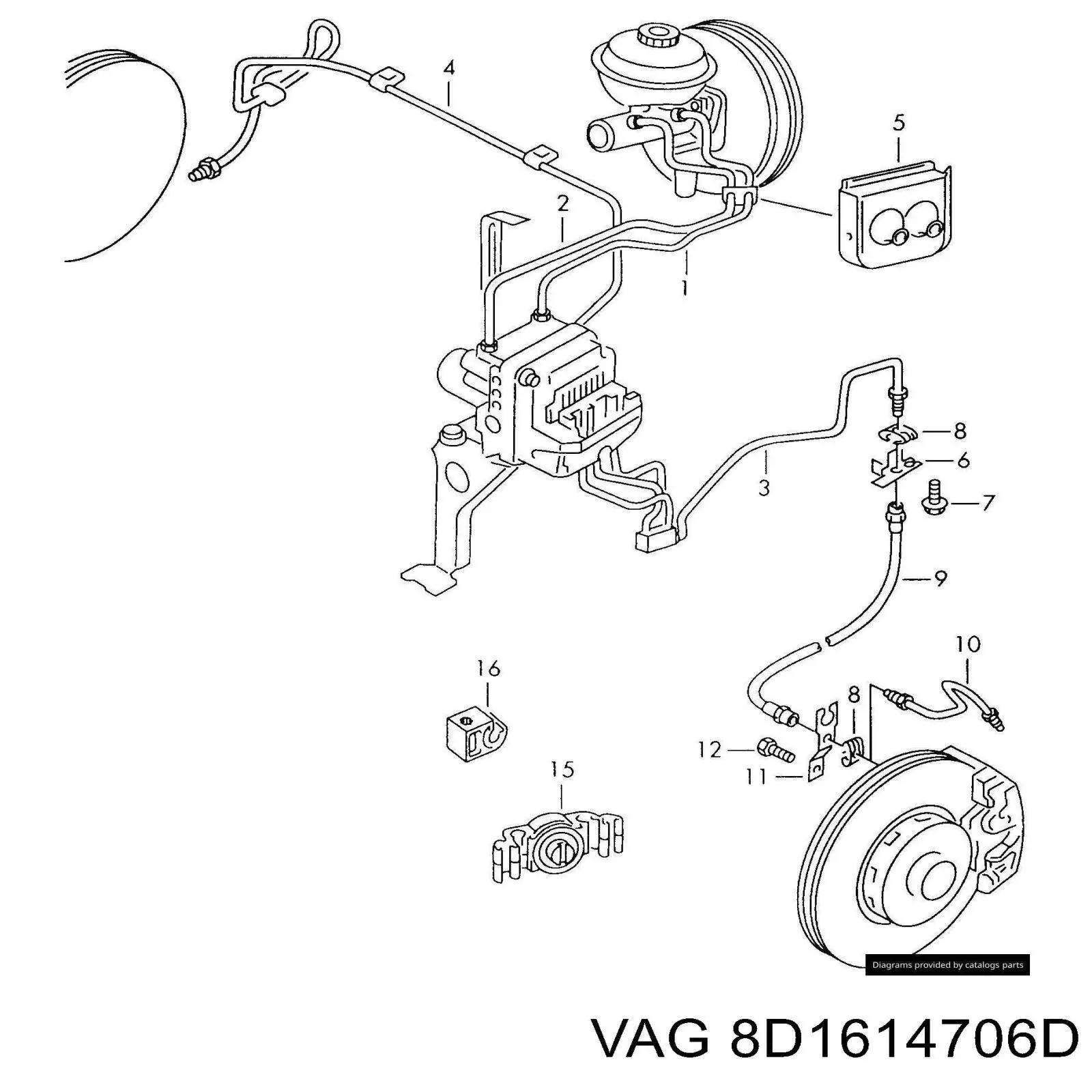  VAG 8D1614706D цена, от 25.34 USD