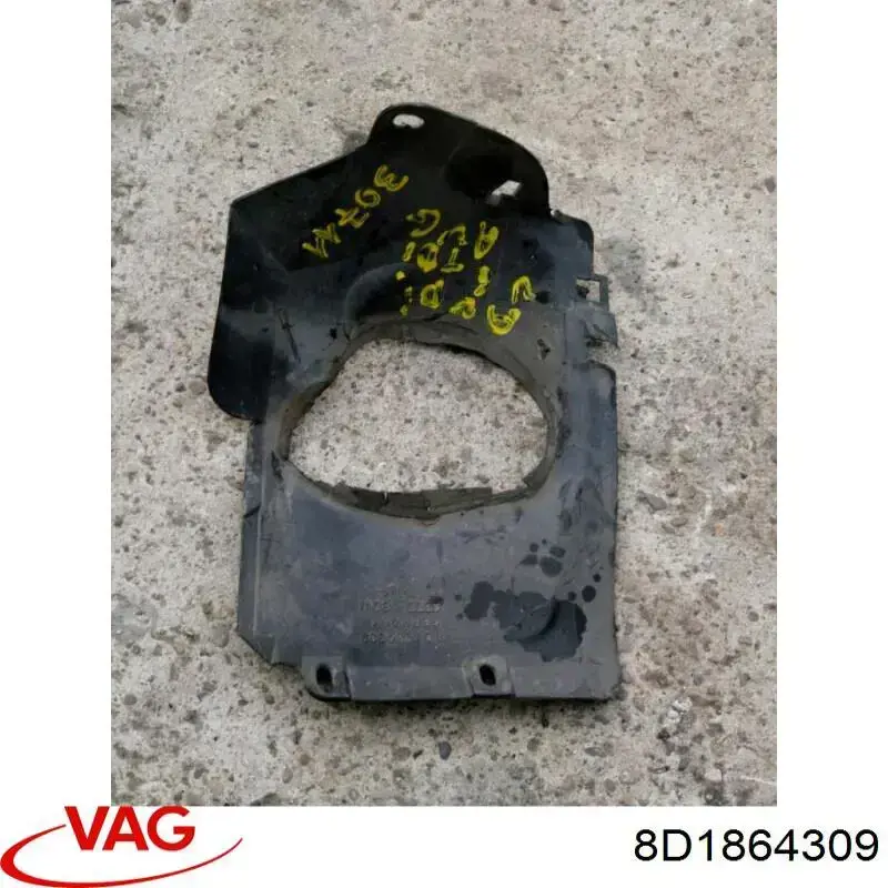 Защита двигателя левая VAG 8D1864309 цена, от 3.80 USD