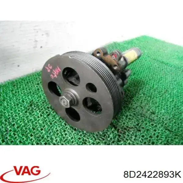 8D2422893BA VAG шланг гур высокого давления от насоса до рейки (механизма)