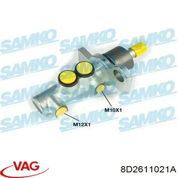 Купить 8D2611021A VAG Главный тормозной цилиндр