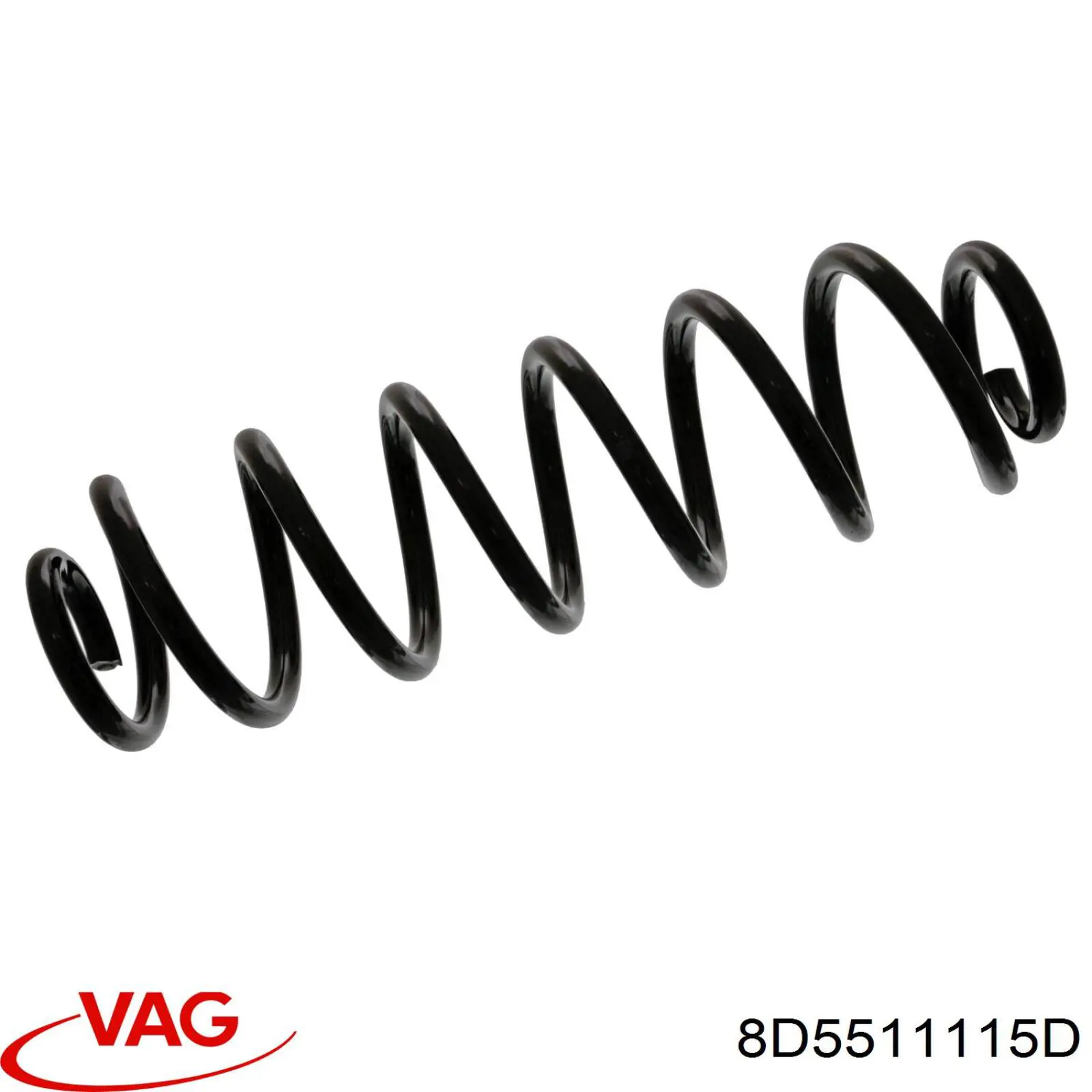 8D5511115D VAG Пружина подвески задняя