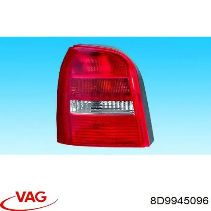 8D9945096 VAG lanterna traseira direita