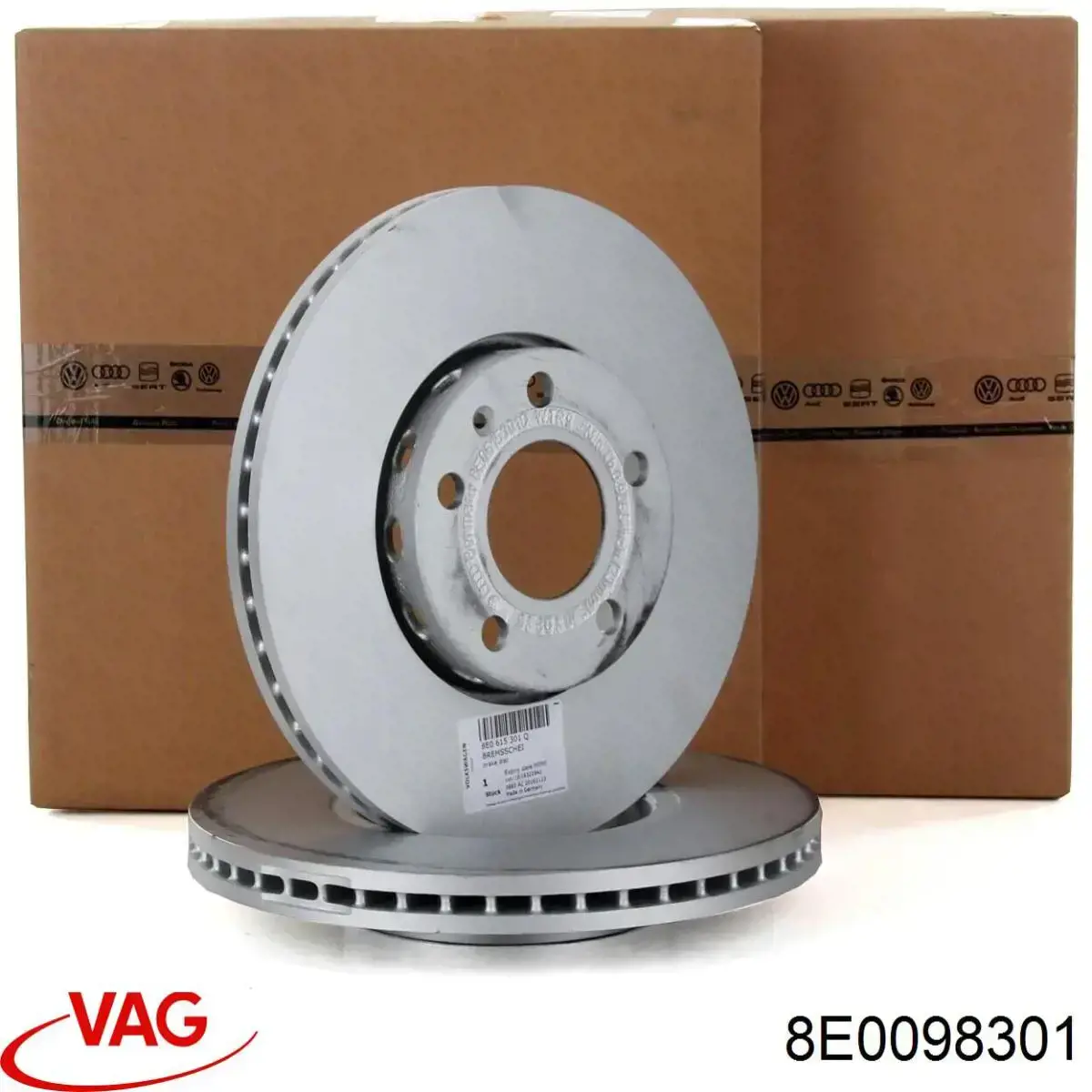 8E0098301 VAG диск тормозной передний